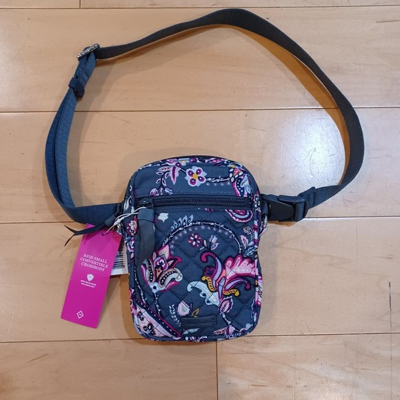 NWT Vera Bradley Felicity Paisley Mini Hipster Crossbody Bag RFID - Picture 1 of 9